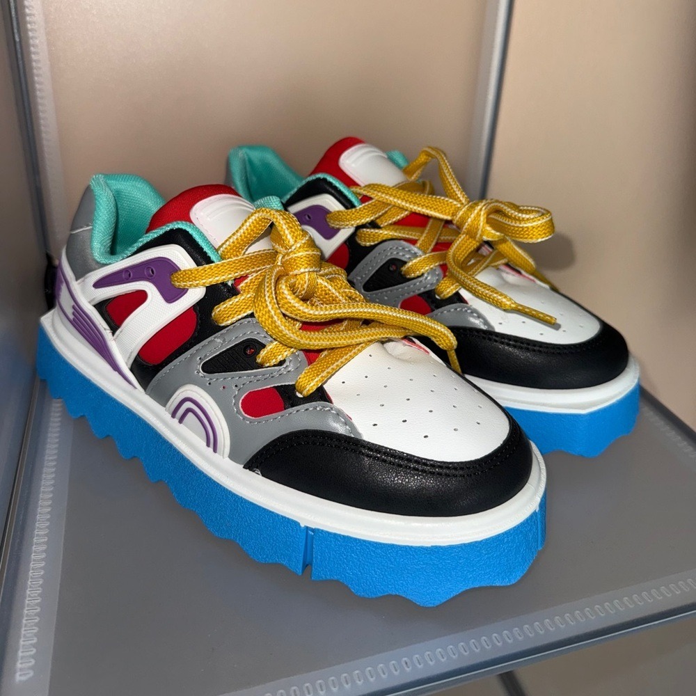 Forever Link Women's Multicolored Chunky Platform Sneakers Size 6 New